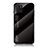 Coque Rebord Contour Silicone et Vitre Miroir Housse Etui Degrade Arc en Ciel LS1 pour Samsung Galaxy M60s Noir