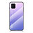 Coque Rebord Contour Silicone et Vitre Miroir Housse Etui Degrade Arc en Ciel LS1 pour Samsung Galaxy M60s Violet Clair