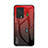 Coque Rebord Contour Silicone et Vitre Miroir Housse Etui Degrade Arc en Ciel LS1 pour Xiaomi Black Shark 5 Pro 5G Rouge
