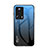 Coque Rebord Contour Silicone et Vitre Miroir Housse Etui Degrade Arc en Ciel LS1 pour Xiaomi Mi 13 Lite 5G Bleu