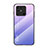 Coque Rebord Contour Silicone et Vitre Miroir Housse Etui Degrade Arc en Ciel LS1 pour Xiaomi Redmi 10 India Violet Clair