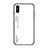 Coque Rebord Contour Silicone et Vitre Miroir Housse Etui Degrade Arc en Ciel LS1 pour Xiaomi Redmi 9i Blanc