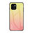 Coque Rebord Contour Silicone et Vitre Miroir Housse Etui Degrade Arc en Ciel LS1 pour Xiaomi Redmi A1 Jaune