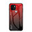 Coque Rebord Contour Silicone et Vitre Miroir Housse Etui Degrade Arc en Ciel LS1 pour Xiaomi Redmi A1 Plus Rouge