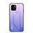 Coque Rebord Contour Silicone et Vitre Miroir Housse Etui Degrade Arc en Ciel LS1 pour Xiaomi Redmi A1 Plus Violet Clair