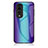 Coque Rebord Contour Silicone et Vitre Miroir Housse Etui Degrade Arc en Ciel LS2 pour Huawei Honor 70 Pro 5G Petit