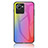 Coque Rebord Contour Silicone et Vitre Miroir Housse Etui Degrade Arc en Ciel LS2 pour Realme C30 Petit