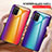Coque Rebord Contour Silicone et Vitre Miroir Housse Etui Degrade Arc en Ciel LS2 pour Samsung Galaxy M02s Petit
