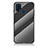 Coque Rebord Contour Silicone et Vitre Miroir Housse Etui Degrade Arc en Ciel LS2 pour Samsung Galaxy M21s Noir