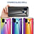 Coque Rebord Contour Silicone et Vitre Miroir Housse Etui Degrade Arc en Ciel LS2 pour Samsung Galaxy M21s Petit