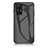 Coque Rebord Contour Silicone et Vitre Miroir Housse Etui Degrade Arc en Ciel LS2 pour Xiaomi Redmi Note 12S Noir