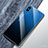 Coque Rebord Contour Silicone et Vitre Miroir Housse Etui Degrade Arc en Ciel M01 pour Apple iPhone Xs Bleu