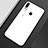 Coque Rebord Contour Silicone et Vitre Miroir Housse Etui Degrade Arc en Ciel M01 pour Huawei Enjoy 9 Plus Blanc