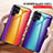 Coque Rebord Contour Silicone et Vitre Miroir Housse Etui Degrade Arc en Ciel M01 pour Samsung Galaxy S25 Ultra 5G Petit