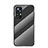 Coque Rebord Contour Silicone et Vitre Miroir Housse Etui Degrade Arc en Ciel M01 pour Xiaomi Mi 12S 5G Noir