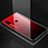 Coque Rebord Contour Silicone et Vitre Miroir Housse Etui Degrade Arc en Ciel M01 pour Xiaomi Mi 6X Rouge
