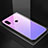 Coque Rebord Contour Silicone et Vitre Miroir Housse Etui Degrade Arc en Ciel M01 pour Xiaomi Mi A2 Violet