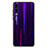 Coque Rebord Contour Silicone et Vitre Miroir Housse Etui Degrade Arc en Ciel M02 pour Huawei P30 Violet