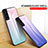 Coque Rebord Contour Silicone et Vitre Miroir Housse Etui Degrade Arc en Ciel M02 pour Samsung Galaxy S21 Plus 5G Petit
