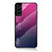 Coque Rebord Contour Silicone et Vitre Miroir Housse Etui Degrade Arc en Ciel M02 pour Samsung Galaxy S21 Plus 5G Rose Rouge