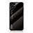 Coque Rebord Contour Silicone et Vitre Miroir Housse Etui Degrade Arc en Ciel M02 pour Samsung Galaxy S23 Ultra 5G Noir