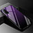 Coque Rebord Contour Silicone et Vitre Miroir Housse Etui Degrade Arc en Ciel pour Huawei Honor Play4T Pro Violet