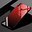Coque Rebord Contour Silicone et Vitre Miroir Housse Etui Degrade Arc en Ciel pour Huawei P30 Lite New Edition Rouge