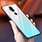 Coque Rebord Contour Silicone et Vitre Miroir Housse Etui Degrade Arc en Ciel pour Nokia 7.1 Plus Bleu Ciel
