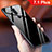 Coque Rebord Contour Silicone et Vitre Miroir Housse Etui Degrade Arc en Ciel pour Nokia 7.1 Plus Noir