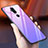 Coque Rebord Contour Silicone et Vitre Miroir Housse Etui Degrade Arc en Ciel pour Nokia 7.1 Plus Violet