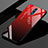 Coque Rebord Contour Silicone et Vitre Miroir Housse Etui Degrade Arc en Ciel pour Oppo Realme X Rouge