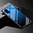 Coque Rebord Contour Silicone et Vitre Miroir Housse Etui Degrade Arc en Ciel pour Samsung Galaxy A51 5G Bleu