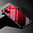 Coque Rebord Contour Silicone et Vitre Miroir Housse Etui Degrade Arc en Ciel pour Samsung Galaxy A51 5G Rouge