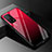 Coque Rebord Contour Silicone et Vitre Miroir Housse Etui Degrade Arc en Ciel pour Xiaomi Mi 10T Pro 5G Rouge et Noir