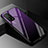 Coque Rebord Contour Silicone et Vitre Miroir Housse Etui Degrade Arc en Ciel pour Xiaomi Mi 10T Pro 5G Violet