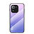 Coque Rebord Contour Silicone et Vitre Miroir Housse Etui Degrade Arc en Ciel pour Xiaomi Mi 11 Pro 5G Violet Clair
