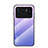 Coque Rebord Contour Silicone et Vitre Miroir Housse Etui Degrade Arc en Ciel pour Xiaomi Mi 11 Ultra 5G Violet Clair