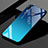 Coque Rebord Contour Silicone et Vitre Miroir Housse Etui Degrade Arc en Ciel pour Xiaomi Redmi 7 Bleu Ciel