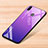 Coque Rebord Contour Silicone et Vitre Miroir Housse Etui Degrade Arc en Ciel pour Xiaomi Redmi Note 7 Violet