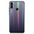 Coque Rebord Contour Silicone et Vitre Miroir Housse Etui Degrade Arc en Ciel R01 pour Huawei Honor 8X Noir