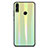 Coque Rebord Contour Silicone et Vitre Miroir Housse Etui Degrade Arc en Ciel R01 pour Huawei Honor View 10 Lite Vert