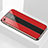 Coque Rebord Contour Silicone et Vitre Miroir Housse Etui M01 pour Apple iPhone 7 Rouge