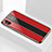 Coque Rebord Contour Silicone et Vitre Miroir Housse Etui M01 pour Apple iPhone Xs Max Rouge