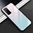 Coque Rebord Contour Silicone et Vitre Miroir Housse Etui M01 pour Huawei Honor Play4 5G Rose