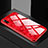 Coque Rebord Contour Silicone et Vitre Miroir Housse Etui M02 pour Huawei P20 Rouge
