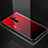 Coque Rebord Contour Silicone et Vitre Miroir Housse Etui M02 pour Xiaomi Redmi Note 8 Pro Rouge