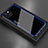Coque Rebord Contour Silicone et Vitre Miroir Housse Etui pour Apple iPhone 13 Mini Bleu