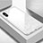 Coque Rebord Contour Silicone et Vitre Miroir Housse Etui pour Apple iPhone Xs Max Blanc