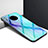 Coque Rebord Contour Silicone et Vitre Miroir Housse Etui pour Huawei Mate 30 Pro Bleu