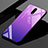 Coque Rebord Contour Silicone et Vitre Miroir Housse Etui pour OnePlus 7 Violet